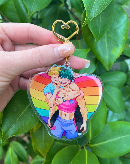 PRIDE CHARITY KEYCHAINS (V1- LARGE)