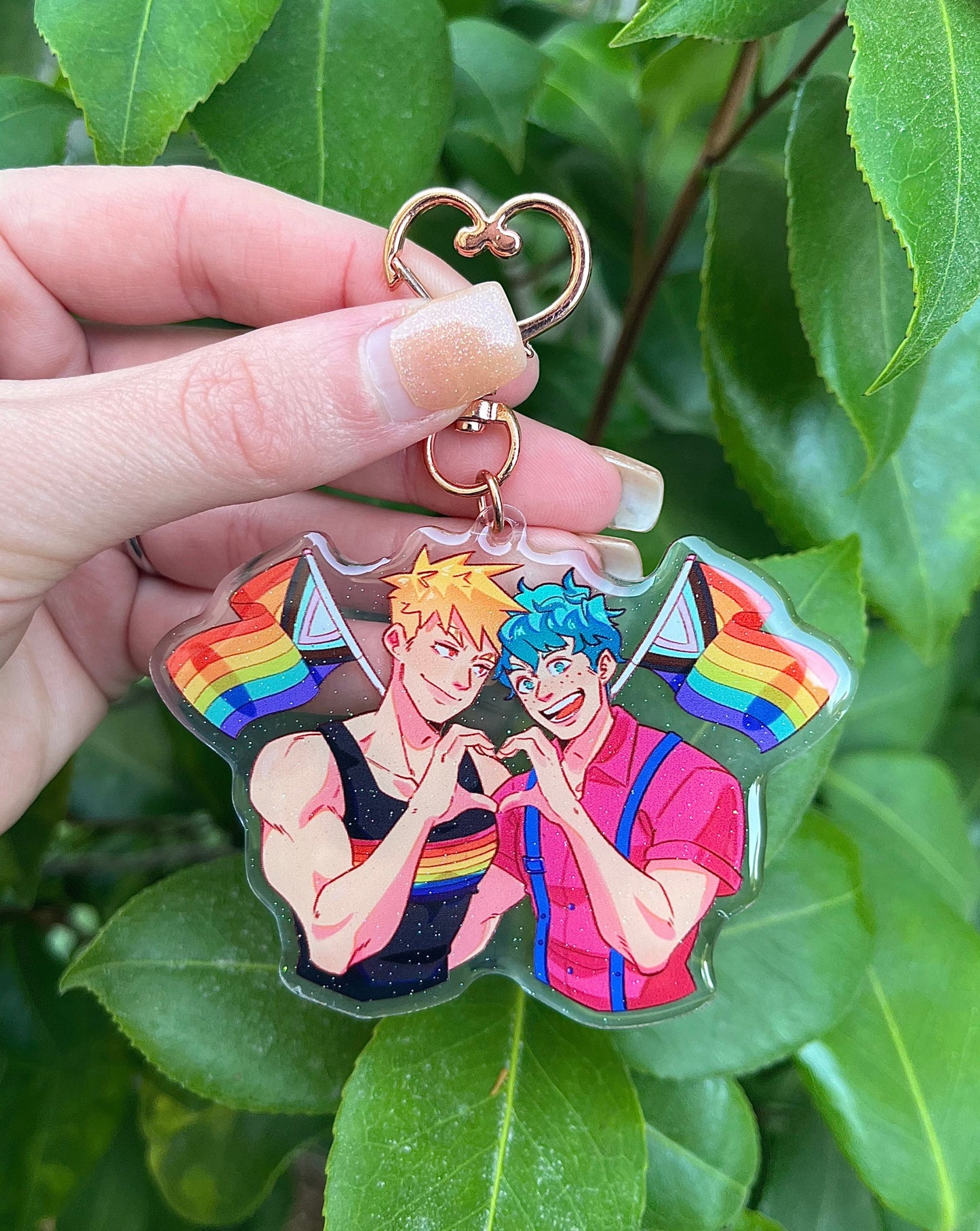 PRIDE CHARITY KEYCHAINS (V1- LARGE)