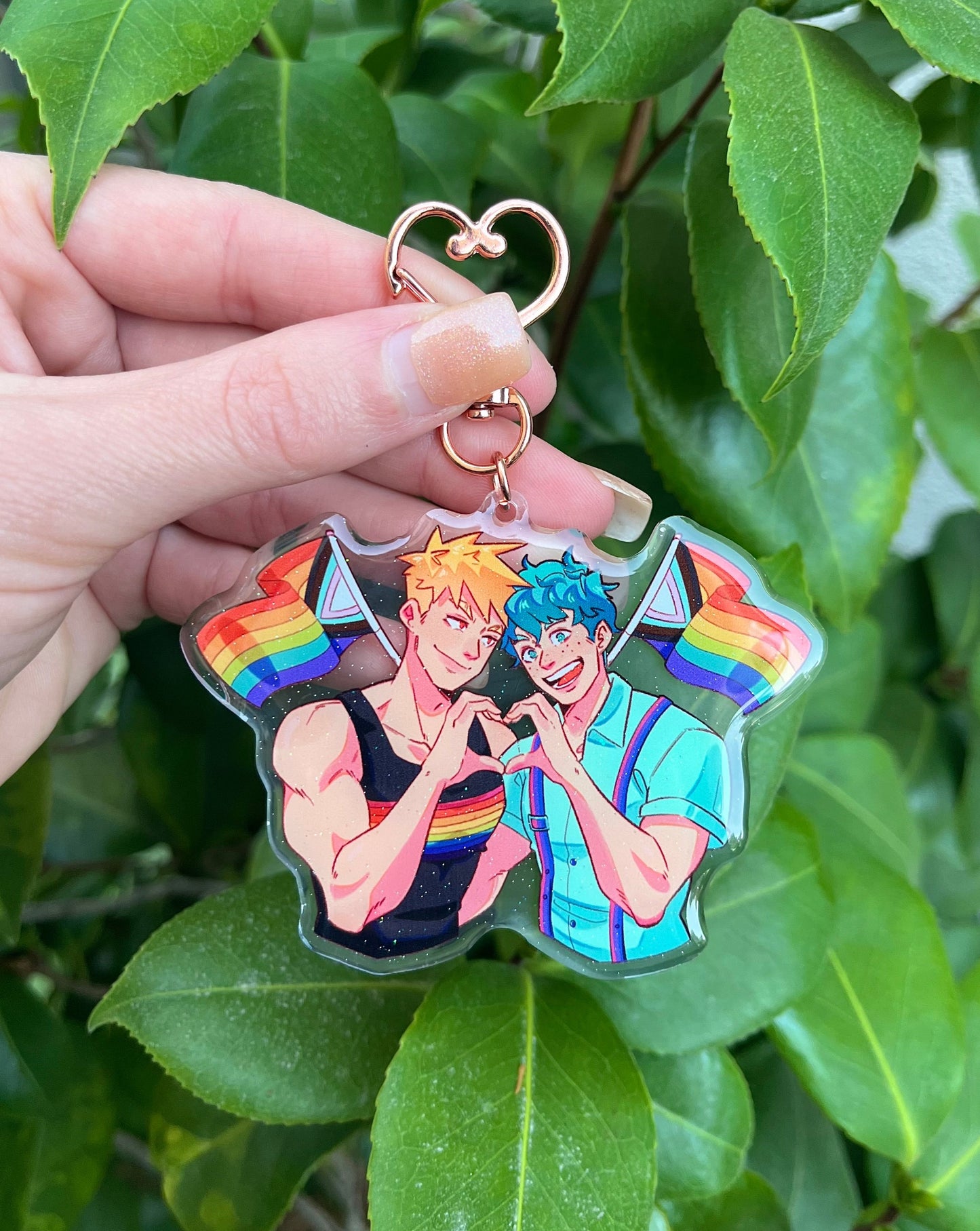 PRIDE CHARITY KEYCHAINS (V1- LARGE)