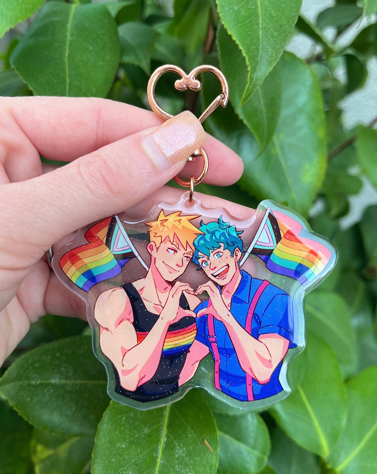 PRIDE CHARITY KEYCHAINS (V1- LARGE)