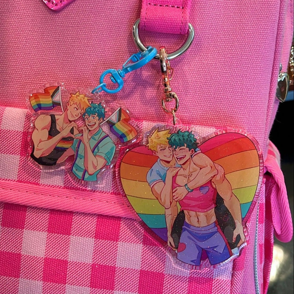PRIDE CHARITY KEYCHAINS *all previous designs!*