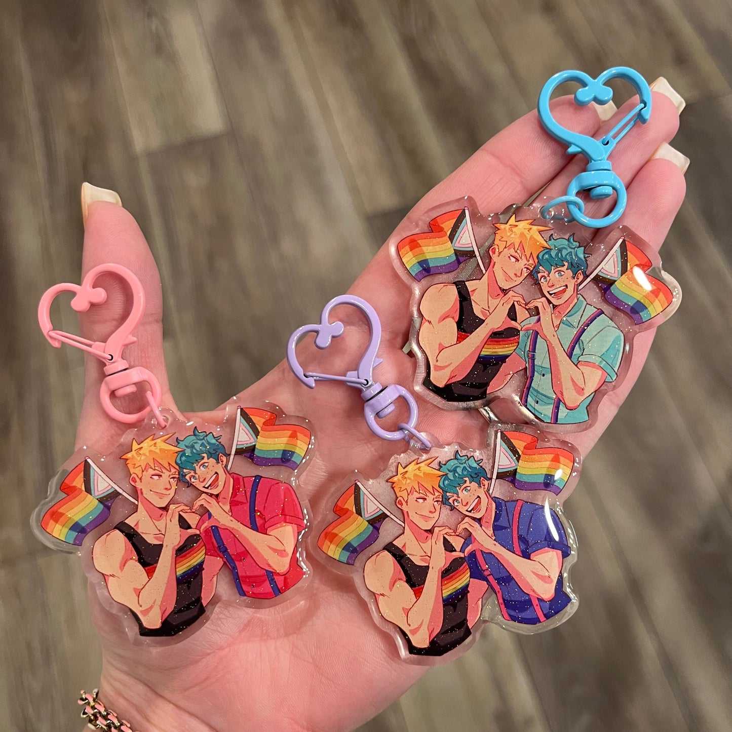 PRIDE CHARITY KEYCHAINS *all previous designs!*